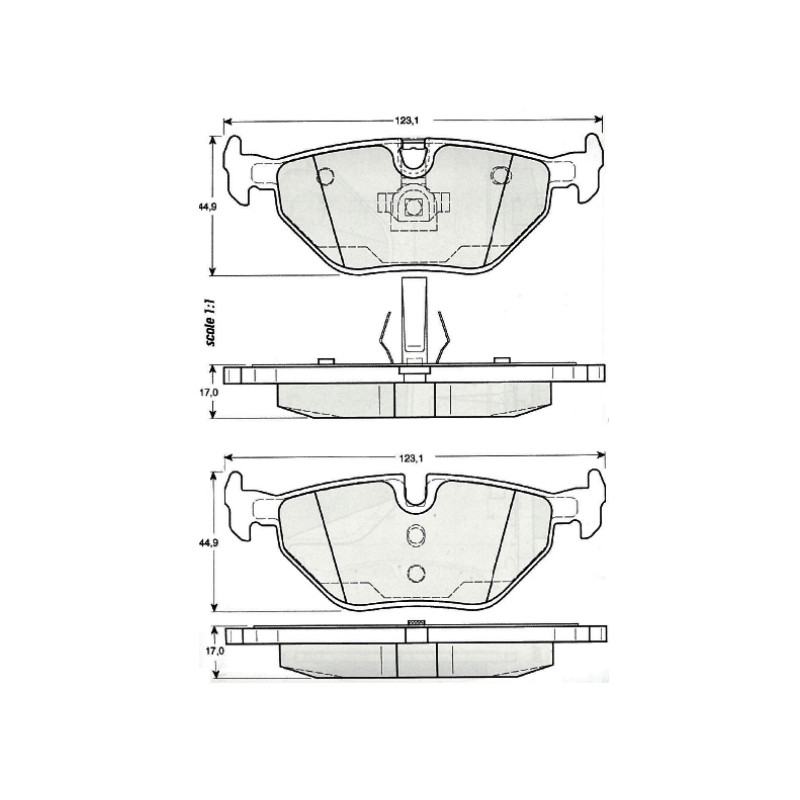 Bremsbeläge hinten