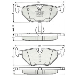 Pastillas de freno traseras