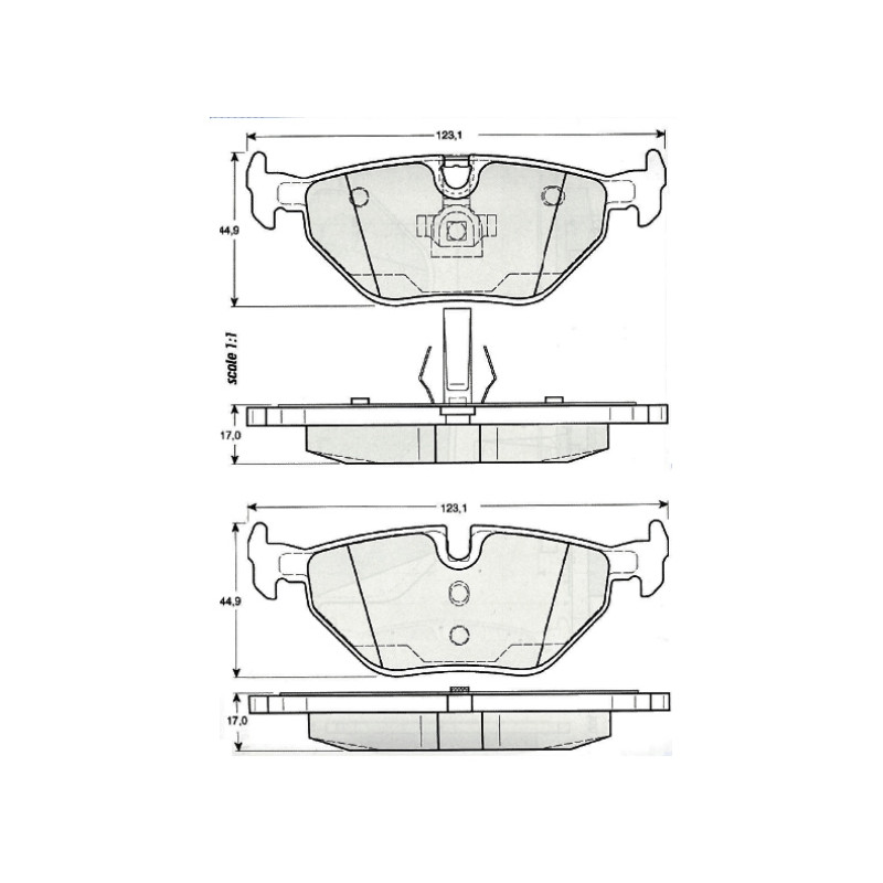 Bremsbeläge hinten
