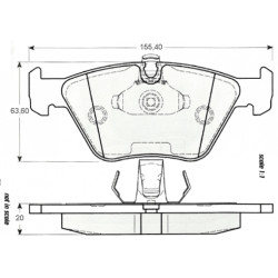 Plaquettes de frein avant