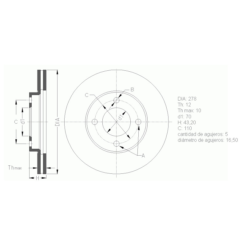 2x Rear discs