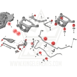 Juego SIN tacos de motor y caja e46