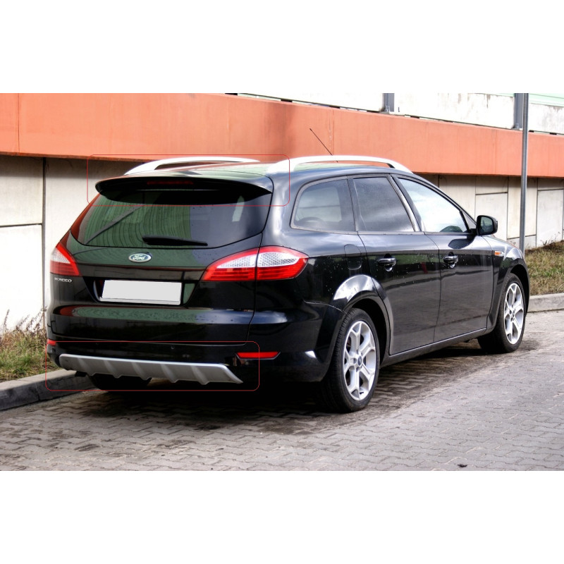 Ford Mondeo 4 Touring KIT alerón + faldón trasero titanium
