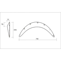 Fender flares (ABS plastic)
