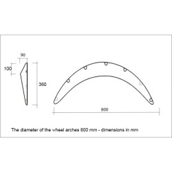 Fender flares (ABS plastic)