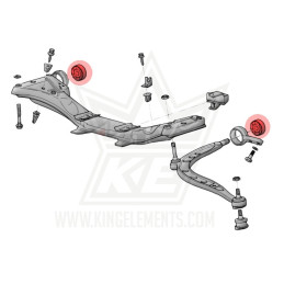 BMW e36 compact Bracci di controllo anteriori centrati