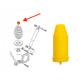 Volkswagen Transporter T4 Shock absorber bump stop rear suspension