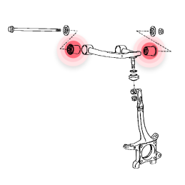 Braccio anteriore superiore Toyota LC 120