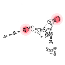 Braccio anteriore inferiore Toyota LC 120