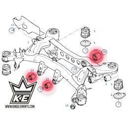 BMW - KIT Soportes del diferencial trasero