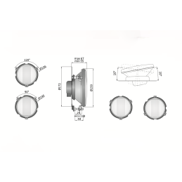 Rally-style headlight grille