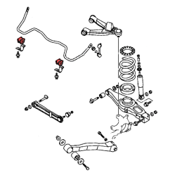 Mitsubishi Montero (Pajero) V80 - Barra stabilizzatrice posteriore