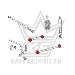 Kit de 2 bras arrière inférieurs : longs + courts