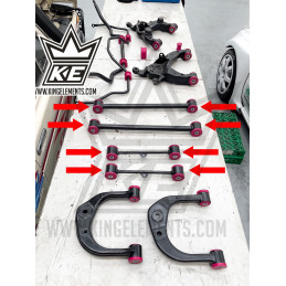 Kit de 2 bras arrière inférieurs : longs + courts