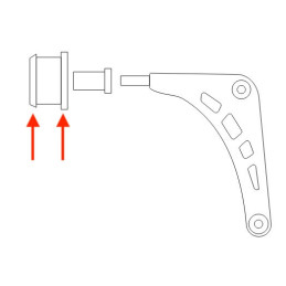 BMW e46 front control arm bushes