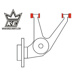 BMW e30 bras de commande arrière